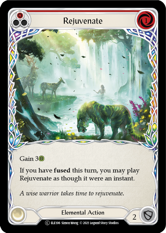 Rejuvenate (Red) [U-ELE106] (Tales of Aria Unlimited)  Unlimited Rainbow Foil | Total Play