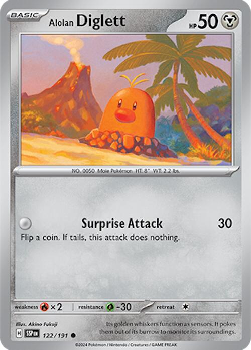 Alolan Diglett (122/191) [Scarlet & Violet: Surging Sparks] | Total Play