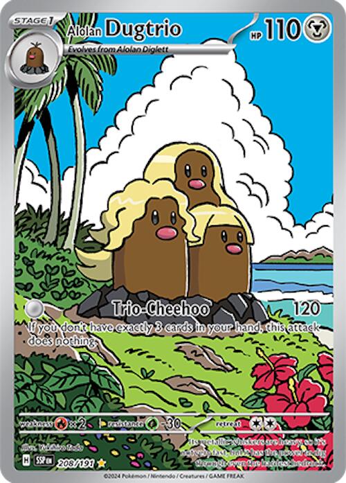 Alolan Dugtrio (208/191) [Scarlet & Violet: Surging Sparks] | Total Play