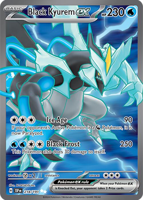 Black Kyurem ex (218/191) [Scarlet & Violet: Surging Sparks] | Total Play