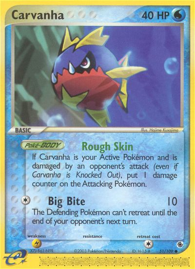 Carvanha (51/109) [EX: Ruby & Sapphire] | Total Play