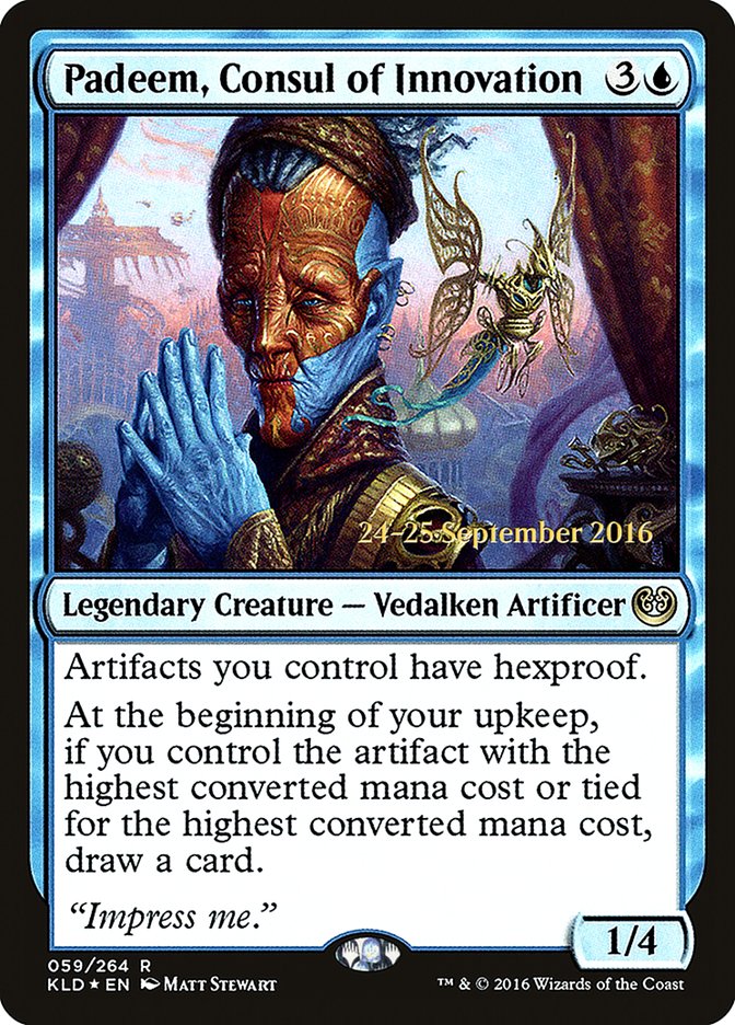 Padeem, Consul of Innovation [Kaladesh Prerelease Promos] | Total Play