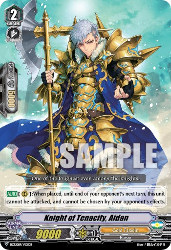 Knight of Tenacity, Aidan (BCS2019/VGS03) [Bushiroad Event Cards] | Total Play