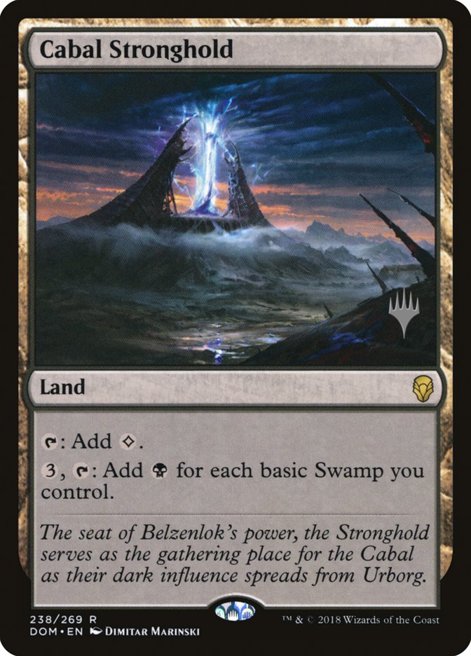 Cabal Stronghold (Promo Pack) [Dominaria Promos] | Total Play