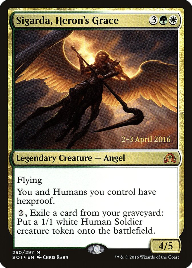 Sigarda, Heron's Grace [Shadows over Innistrad Prerelease Promos] | Total Play