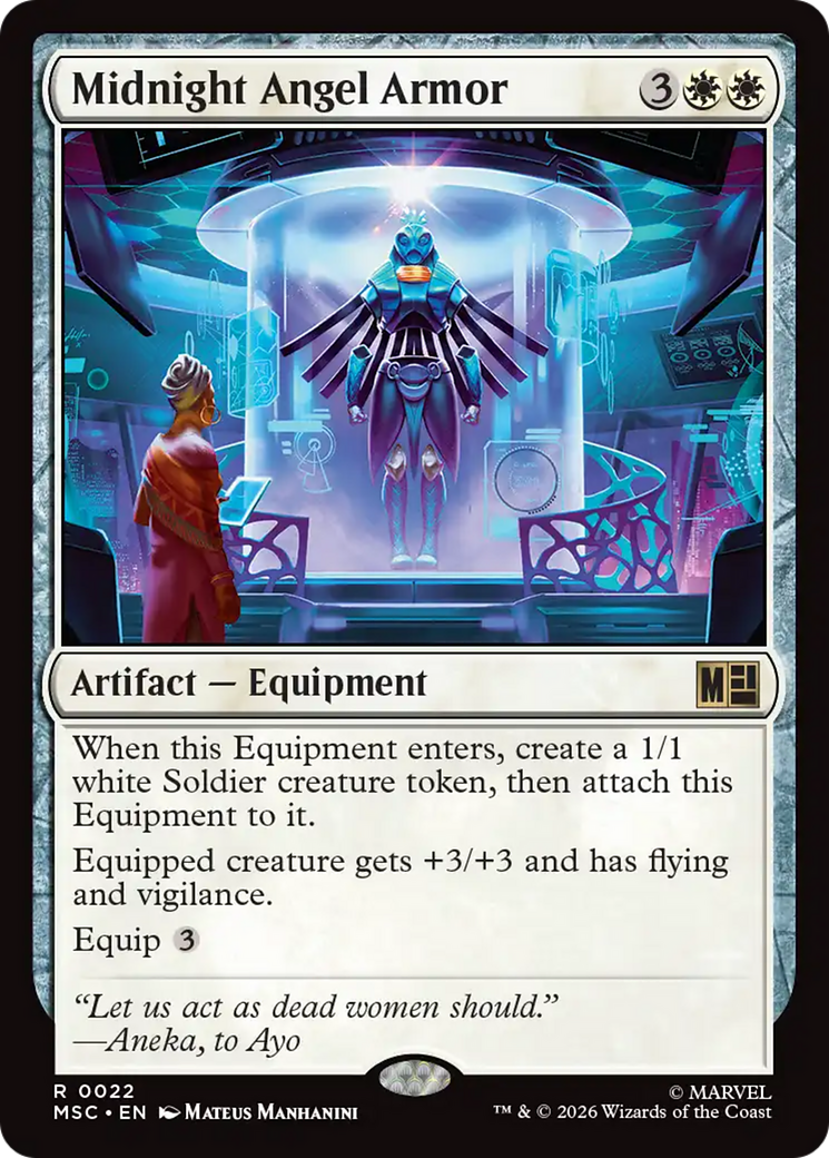 Midnight Angel Armor (Surge Foil) [Marvel Super Heroes Commander] | Total Play