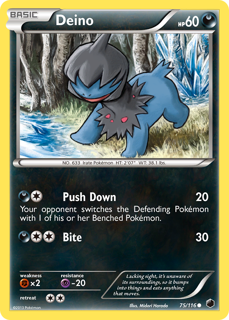 Deino (75/116) [Black & White: Plasma Freeze] | Total Play
