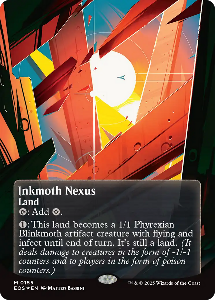 Inkmoth Nexus (0155) (Borderless) (Galaxy Foil) [Edge of Eternities: Stellar Sights] | Total Play