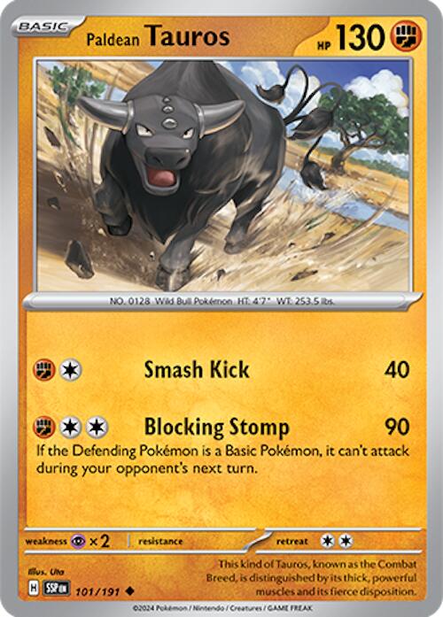 Paldean Tauros (101/191) [Scarlet & Violet: Surging Sparks] | Total Play