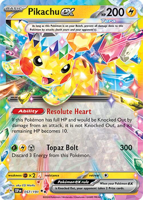 Pikachu ex (057/191) [Scarlet & Violet: Surging Sparks] | Total Play