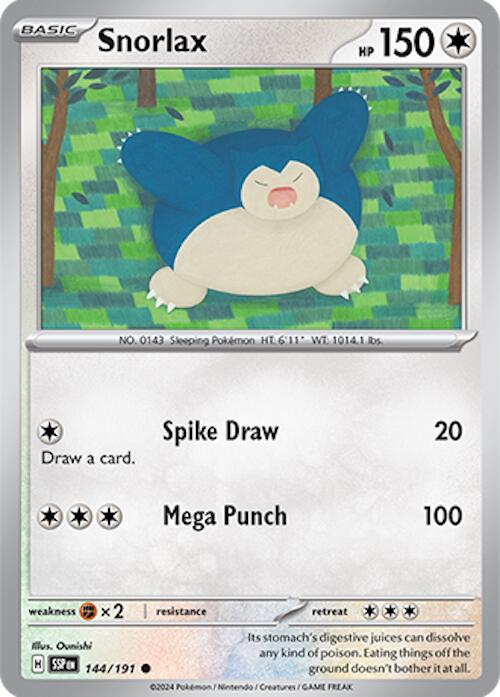 Snorlax (144/191) [Scarlet & Violet: Surging Sparks] | Total Play