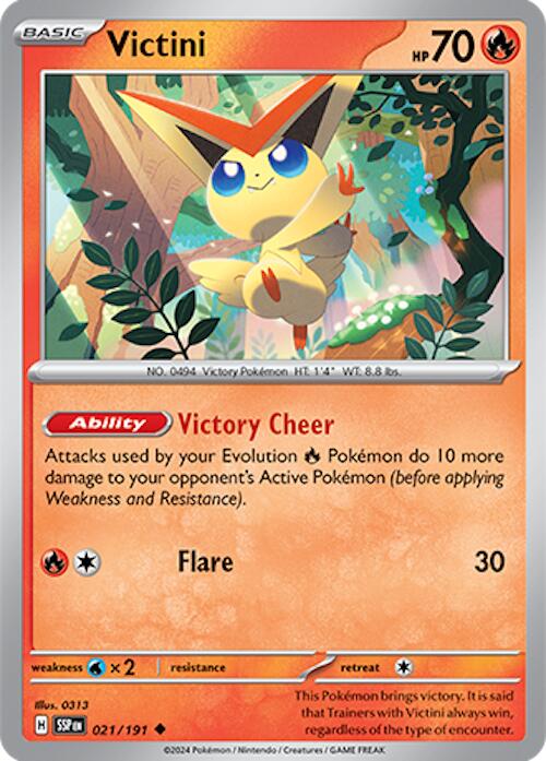 Victini (021/191) [Scarlet & Violet: Surging Sparks] | Total Play