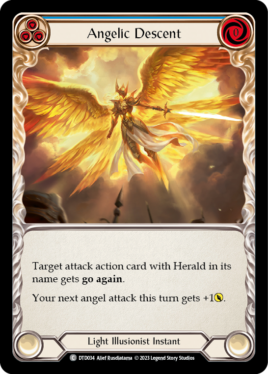 Angelic Descent (Blue) [DTD034] (Dusk Till Dawn)  Rainbow Foil | Total Play