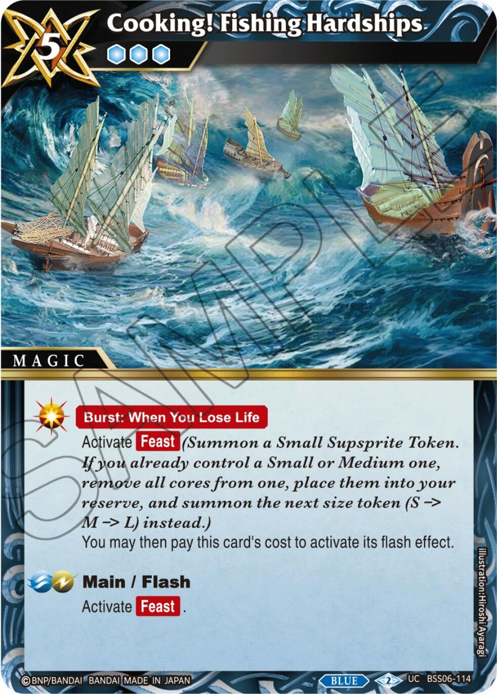 Cooking! Fishing Hardships (BSS06-114) [Generational Link] | Total Play