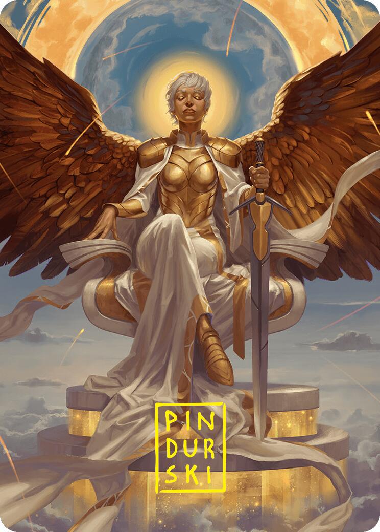 Herald of Eternal Dawn Art Card (27/54) (Gold-Stamped Signature) [Foundations Art Series] | Total Play