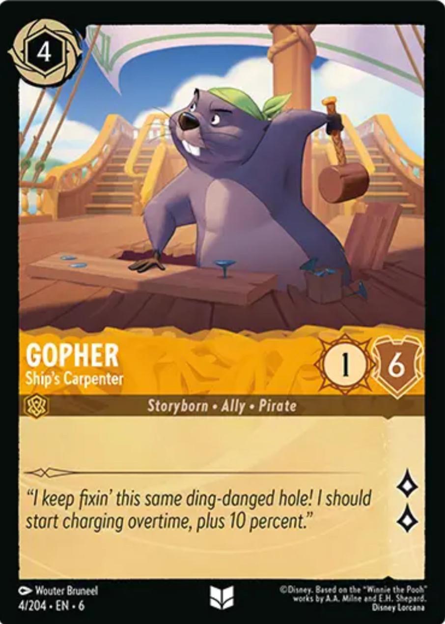 Gopher - Ship's Carpenter (4/204) [Azurite Sea] | Total Play