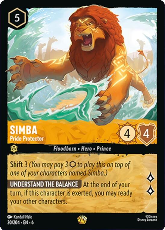 Simba - Pride Protector (20/204) [Azurite Sea] | Total Play