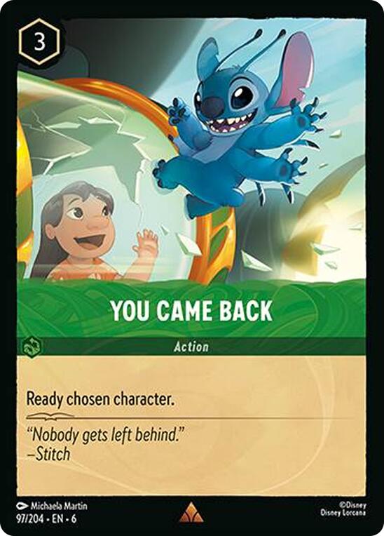 You Came Back (97/204) [Azurite Sea] | Total Play