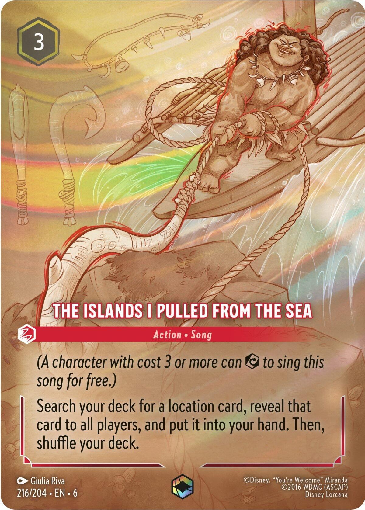 The Islands I Pulled From The Sea (Enchanted) (216/204) [Azurite Sea] | Total Play