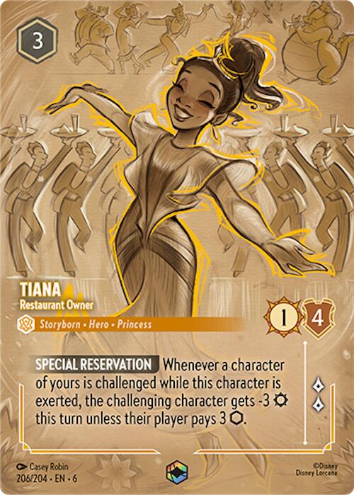 Tiana - Restaurant Owner (Enchanted) (206/204) [Azurite Sea] | Total Play