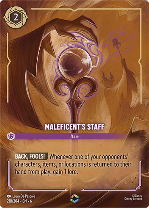 Maleficent's Staff (Enchanted) (210/204) [Azurite Sea] | Total Play