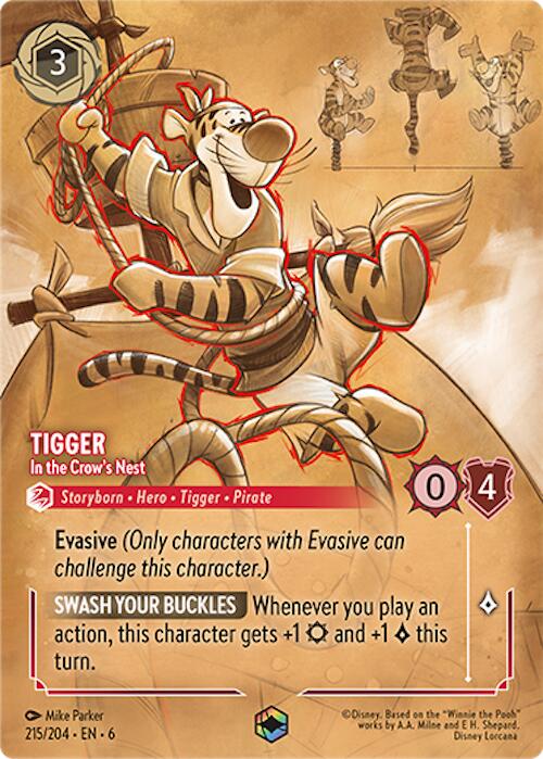 Tigger - In the Crow's Nest (Enchanted) (215/204) [Azurite Sea] | Total Play