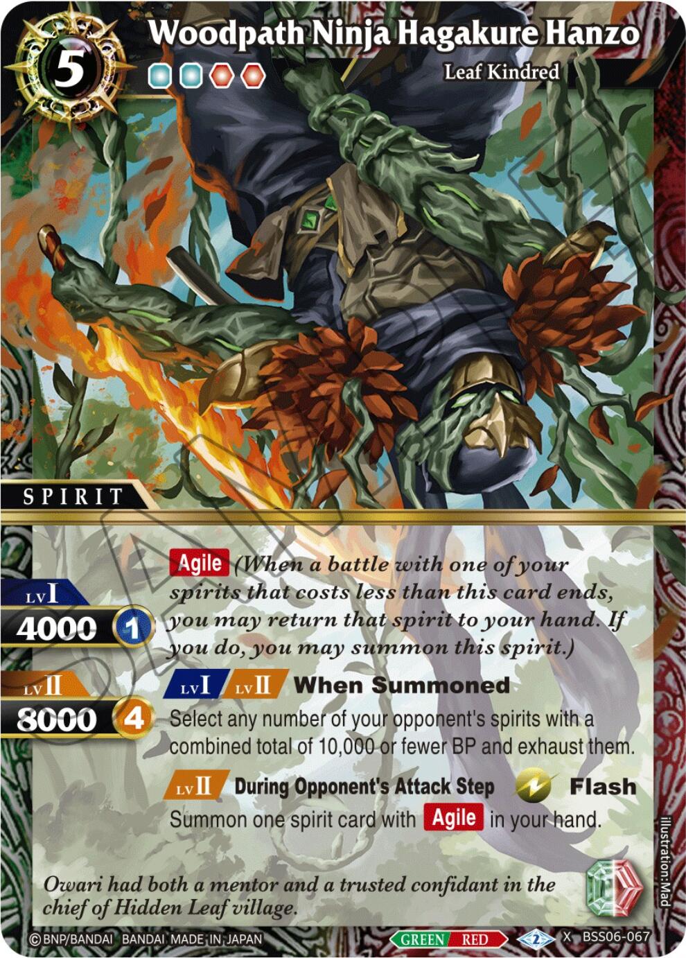 Woodpath Ninja Hagakure Hanzo (BSS06-067) [Generational Link] | Total Play