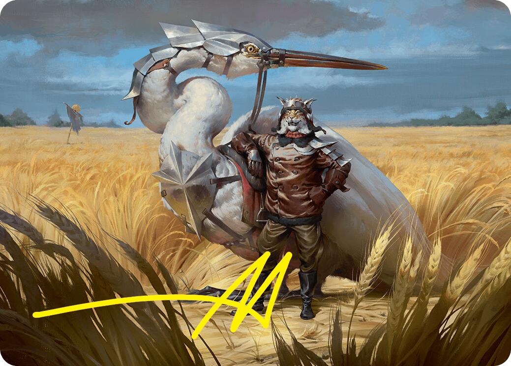 Skyknight Squire Art Card (4/54) (Gold-Stamped Signature) [Foundations Art Series] | Total Play