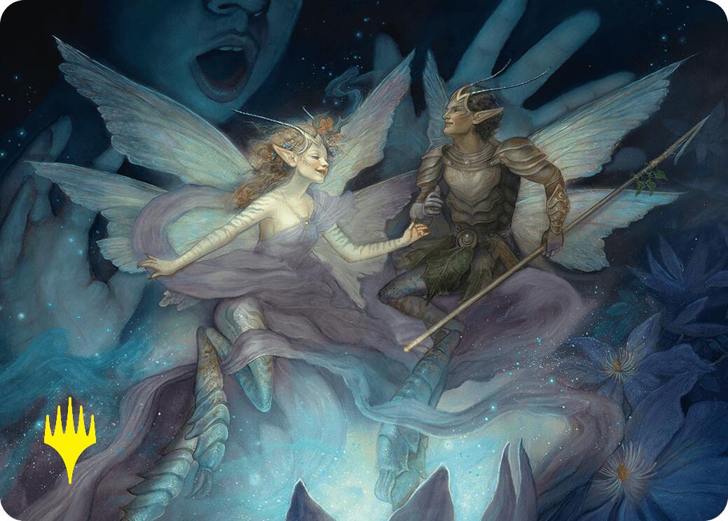 Faebloom Trick Art Card (6/54) (Gold-Stamped Signature) [Foundations Art Series] | Total Play