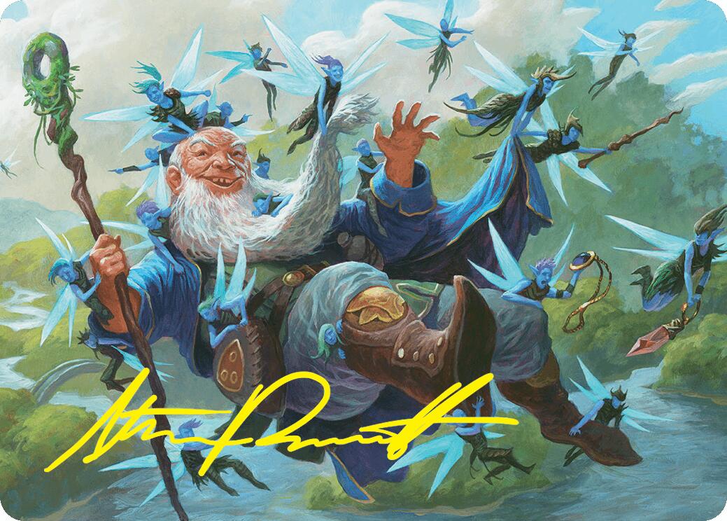 Mischievous Mystic Art Card (7/54) (Gold-Stamped Signature) [Foundations Art Series] | Total Play