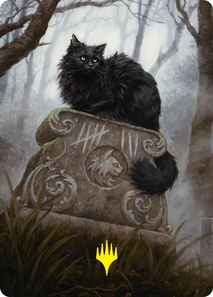 Nine-Lives Familiar 2 Art Card (36/54) (Gold-Stamped Planeswalker Symbol) [Foundations Art Series] | Total Play