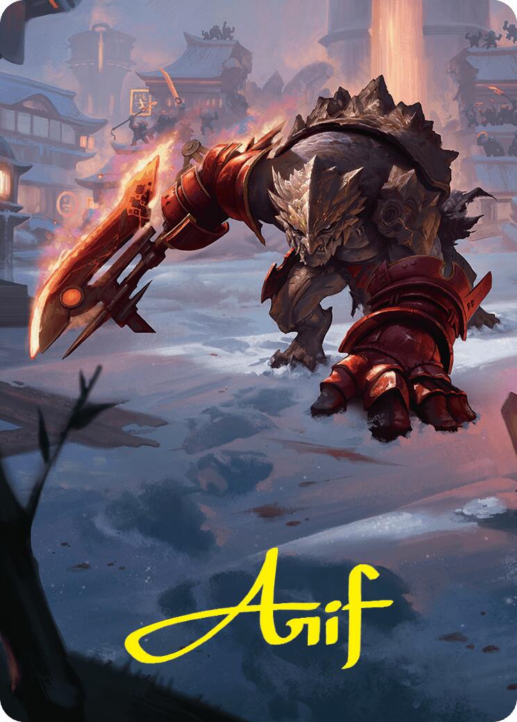 Searslicer Goblin Art Card (39/54) (Gold-Stamped Signature) [Foundations Art Series] | Total Play