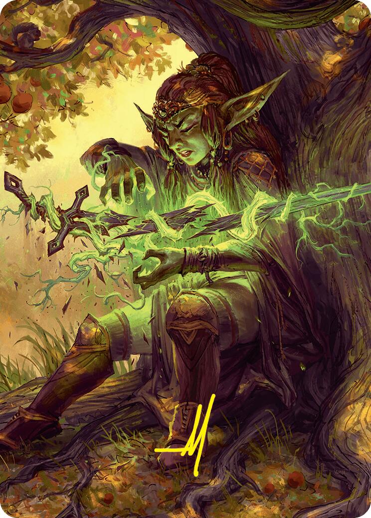 Reclamation Sage Art Card (45/54) (Gold-Stamped Signature) [Foundations Art Series] | Total Play
