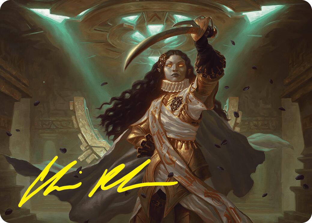 Elenda, Saint of Dusk Art Card (15/54) (Gold-Stamped Signature) [Foundations Art Series] | Total Play