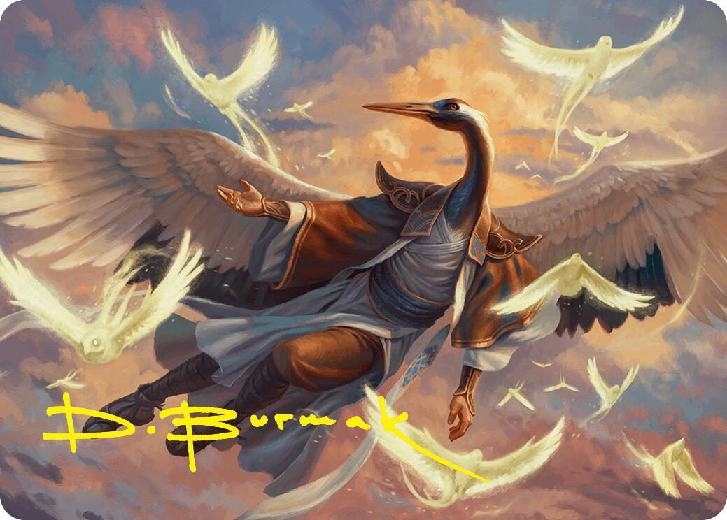 Kykar, Zephyr Awakener Art Card (16/54) (Gold-Stamped Signature) [Foundations Art Series] | Total Play