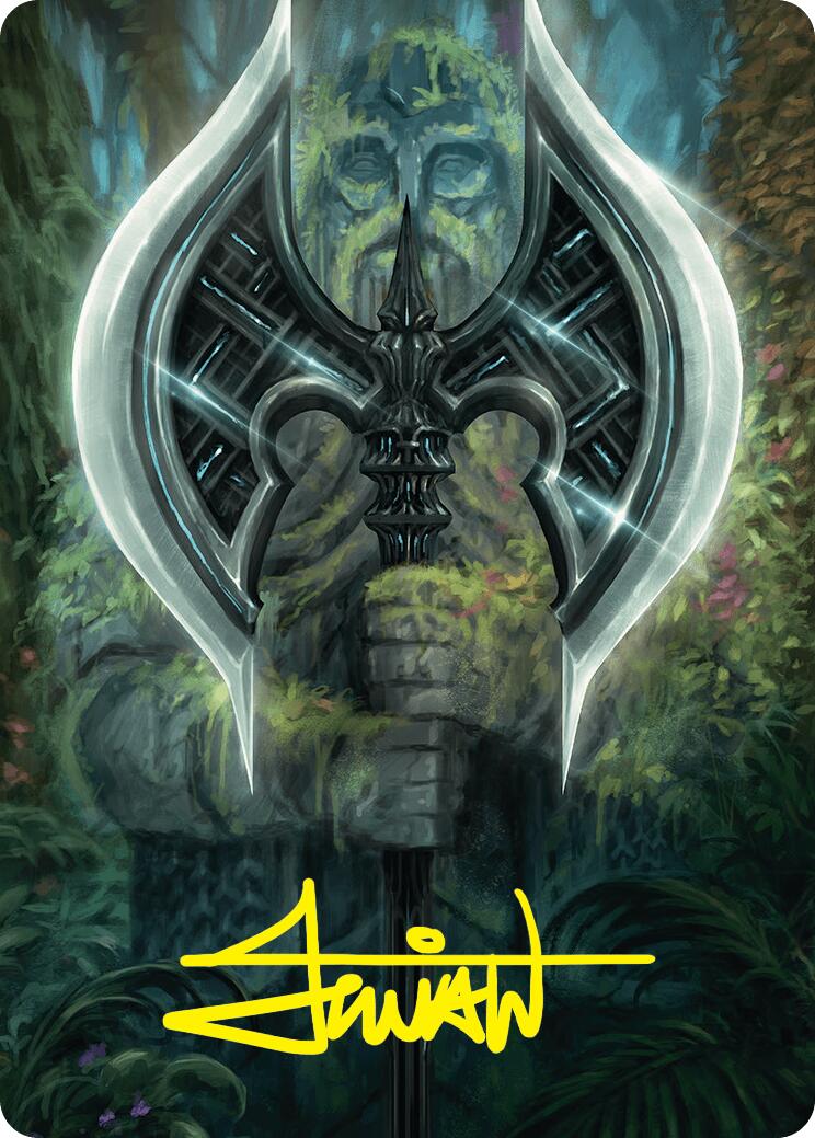 Leyline Axe Art Card (49/54) (Gold-Stamped Signature) [Foundations Art Series] | Total Play