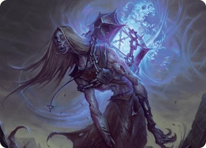 Soul-Shackled Zombie Art Card (9/54) [Foundations Art Series] | Total Play