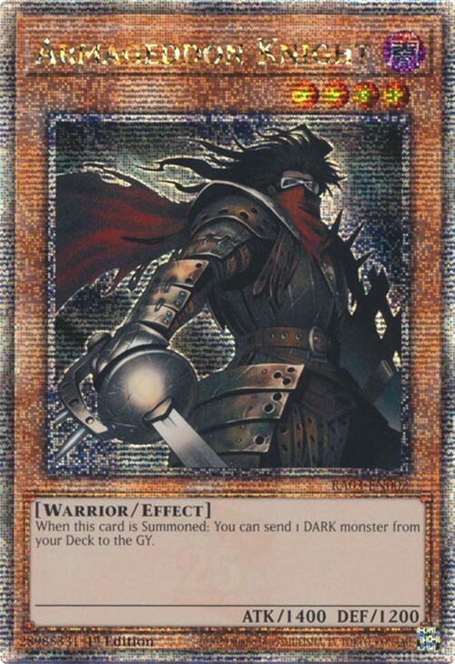 Armageddon Knight (Quarter Century Secret Rare) [RA03-EN002] Quarter Century Secret Rare | Total Play