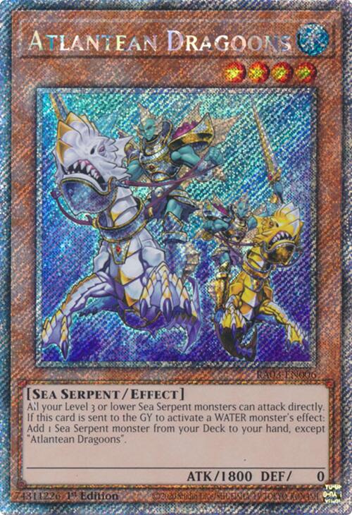 Atlantean Dragoons (Platinum Secret Rare) [RA03-EN006] Platinum Secret Rare | Total Play