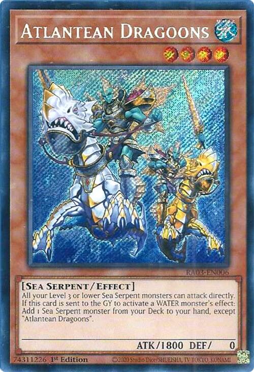 Atlantean Dragoons (Secret Rare) [RA03-EN006] Secret Rare | Total Play