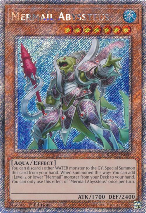 Mermail Abyssteus (Platinum Secret Rare) [RA03-EN007] Platinum Secret Rare | Total Play