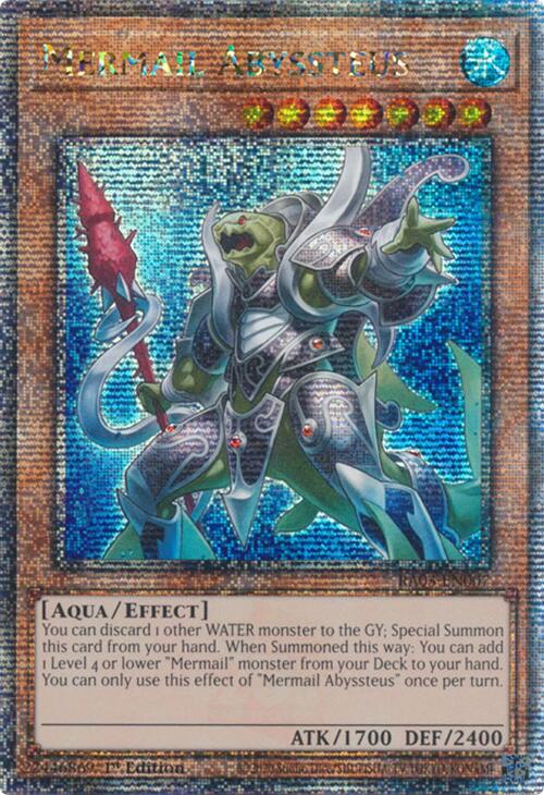 Mermail Abyssteus (Quarter Century Secret Rare) [RA03-EN007] Quarter Century Secret Rare | Total Play