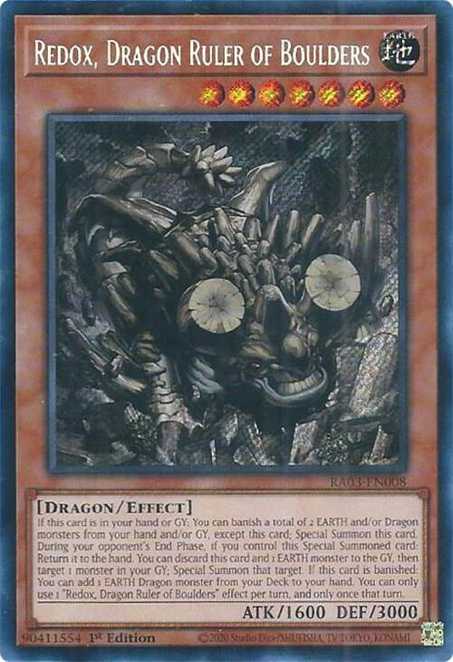 Redox, Dragon Ruler of Boulders (Secret Rare) [RA03-EN008] Secret Rare | Total Play