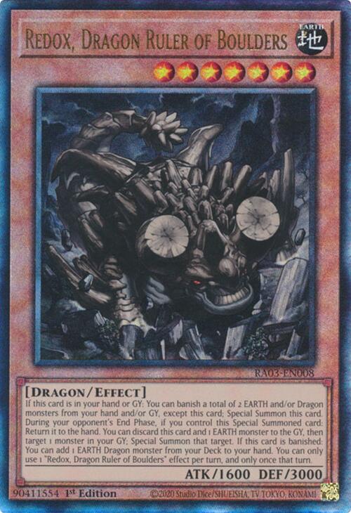 Redox, Dragon Ruler of Boulders (UTR) [RA03-EN008] Prismatic Ultimate Rare | Total Play