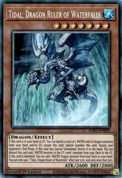 Tidal, Dragon Ruler of Waterfalls (CR) [RA03-EN009] Prismatic Collector's Rare | Total Play