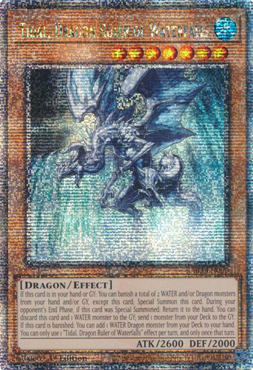 Tidal, Dragon Ruler of Waterfalls (Quarter Century Secret Rare) [RA03-EN009] Quarter Century Secret Rare | Total Play