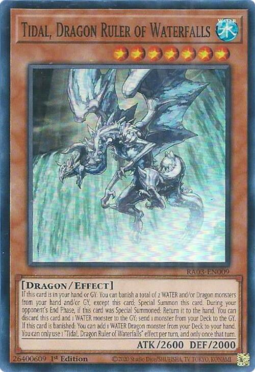 Tidal, Dragon Ruler of Waterfalls [RA03-EN009] Super Rare | Total Play