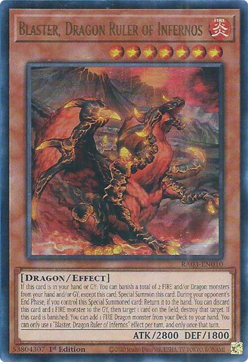 Blaster, Dragon Ruler of Infernos (UR) [RA03-EN010] Ultra Rare | Total Play