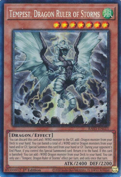 Tempest, Dragon Ruler of Storms (CR) [RA03-EN011] Prismatic Collector's Rare | Total Play