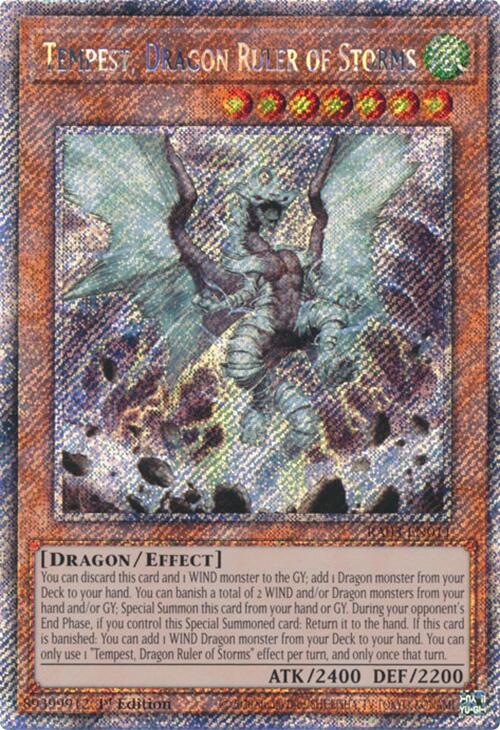 Tempest, Dragon Ruler of Storms (Platinum Secret Rare) [RA03-EN011] Platinum Secret Rare | Total Play